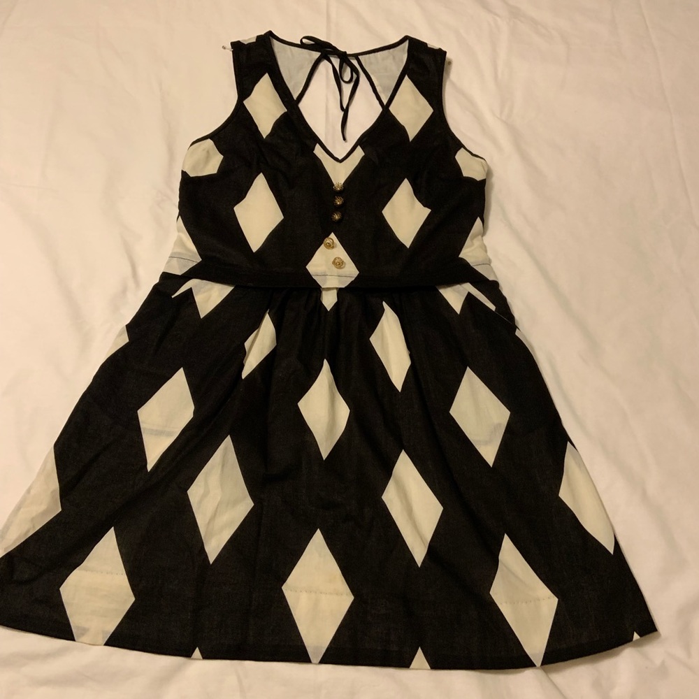 Leifsdottir Harlequin Diamond Tunic Dress 10